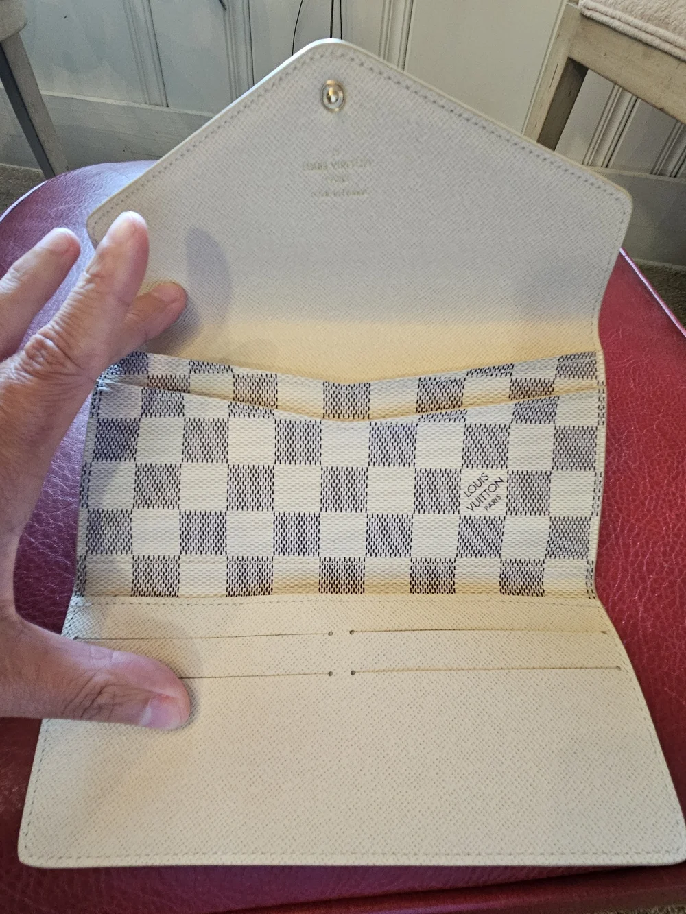 Louis Vuitton Damier Azur Canvas Josephine Wallet